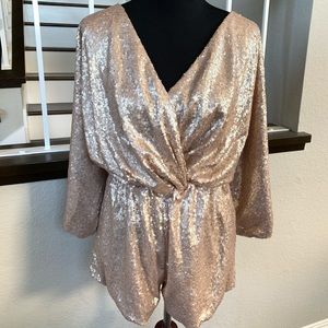 Gold Sequin Romper